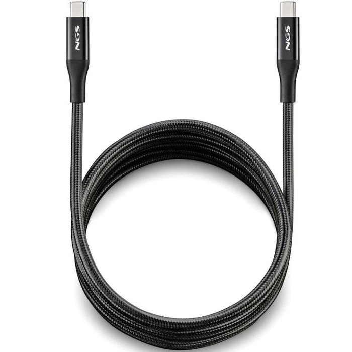 NGS Cable USB-C a USB-C KNOT 240W-2 de 2m Negro